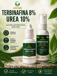 Terbinafina doble accion 8% + urea 10%