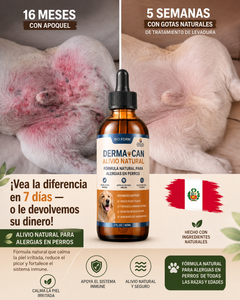 DERMA CAN "Alivio Natural para hongos en Perros"