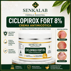 CICLOPIROX FORT 8% (POTENTE ANTIFÚNGICO CONTRA TODO)