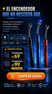 Encendedor electrico metalico